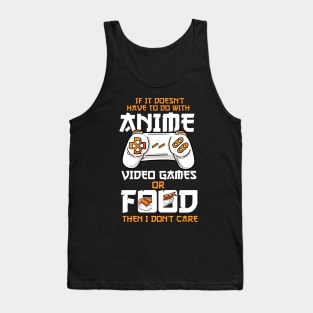 Anime Video Games Food Sushi Gaming Merch Otaku Gift Anime Tank Top